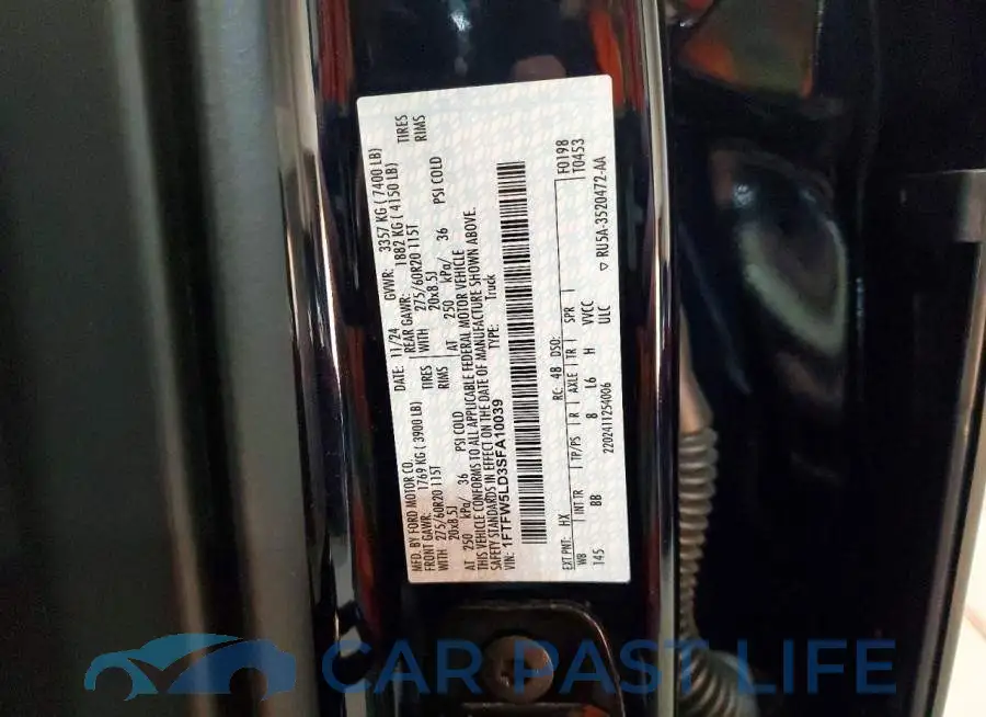 1FTFW5LD3SFA10039# 13