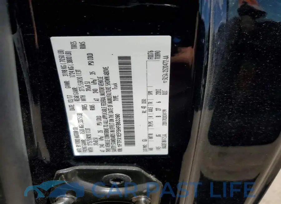 1FTFX1EF5HFB63390# 12