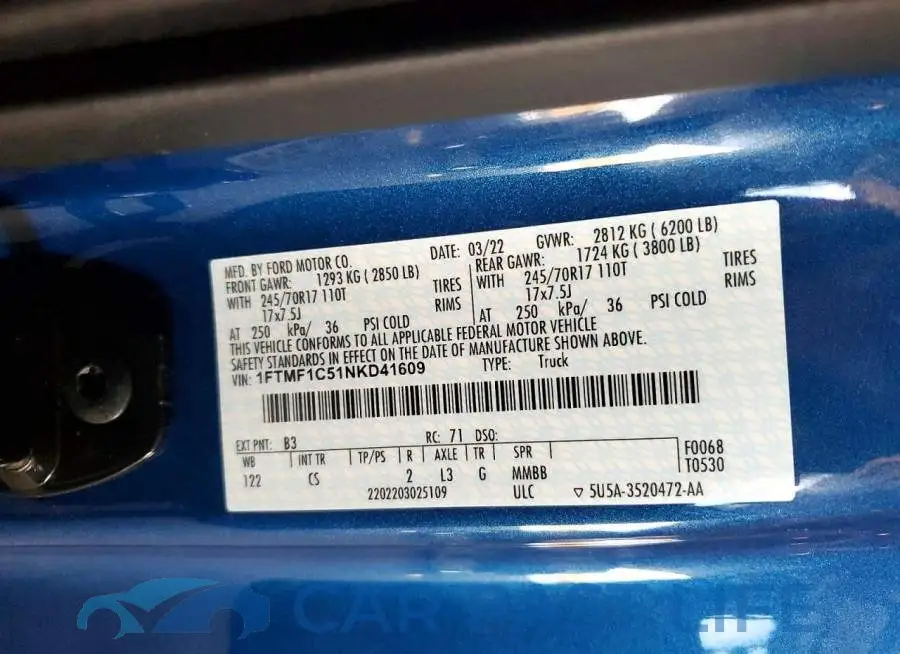 1FTMF1C51NKD41609# 12