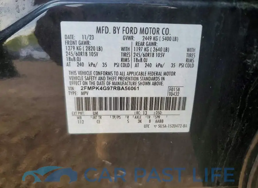 2FMPK4G97RBA56061# 14