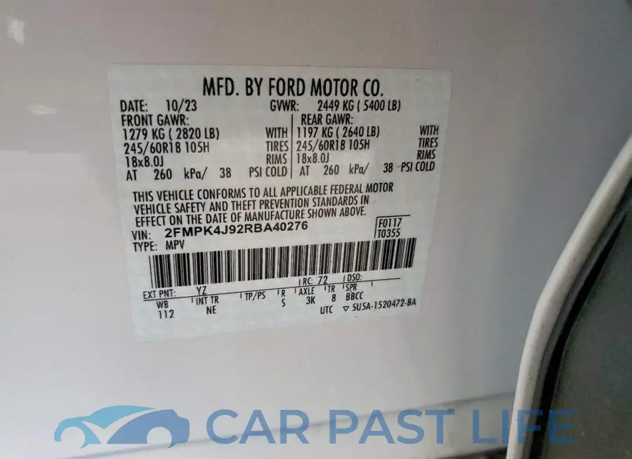 2FMPK4J92RBA40276# 12