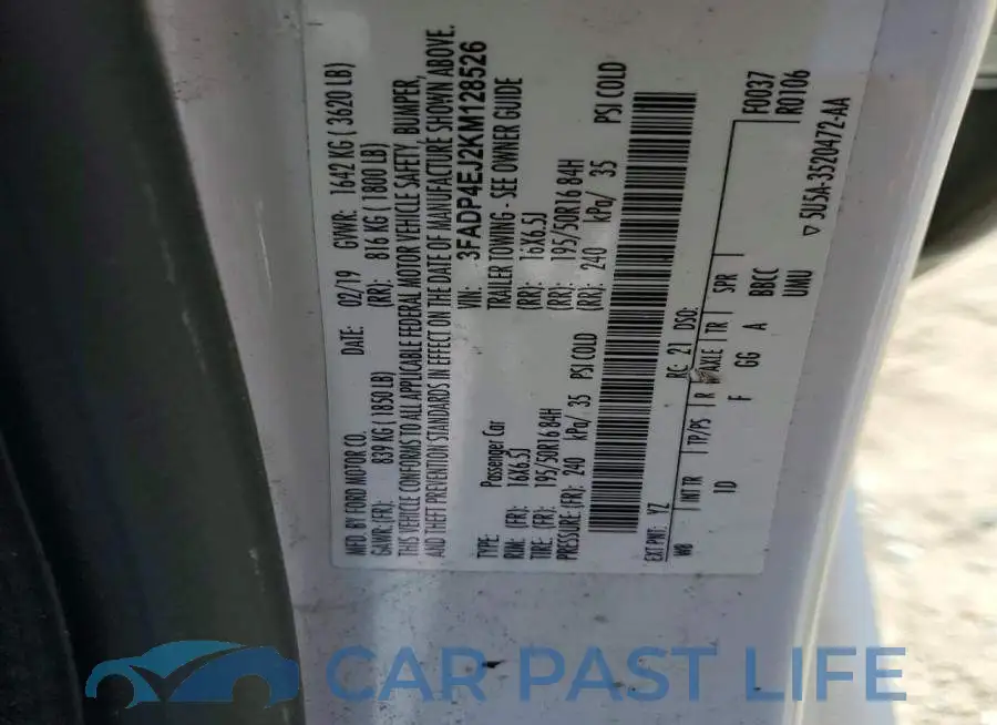 3FADP4EJ2KM128526# 12
