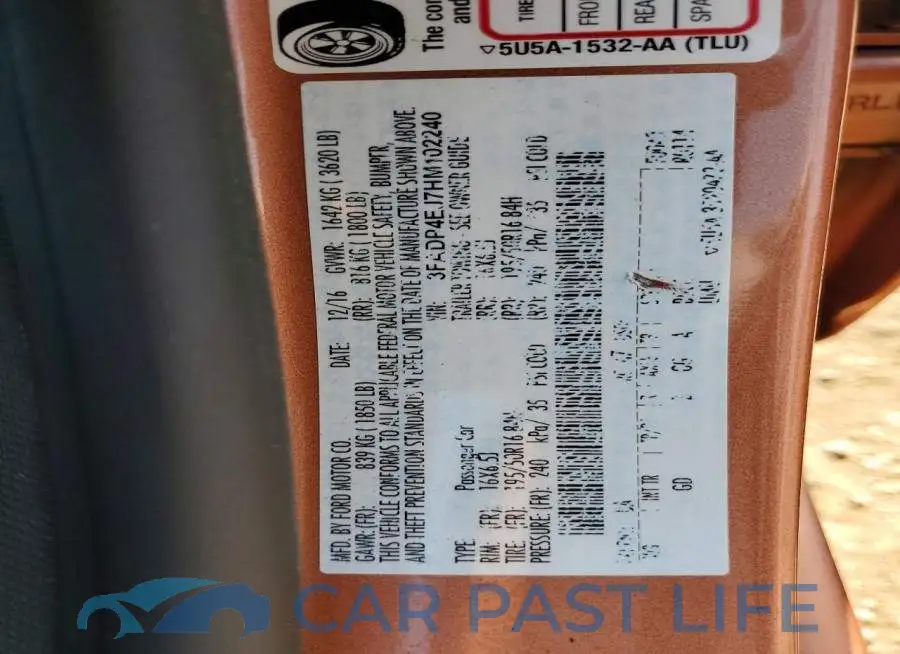 3FADP4EJ7HM102240# 12