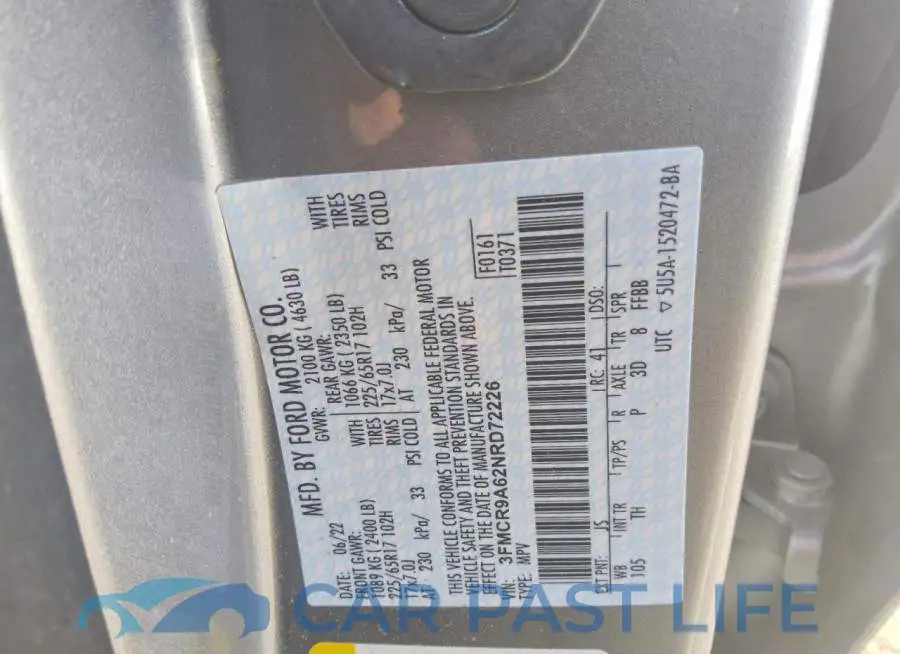 3FMCR9A62NRD72226# 13