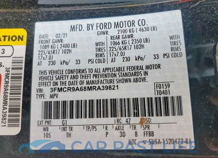 3FMCR9A68MRA39821# 13