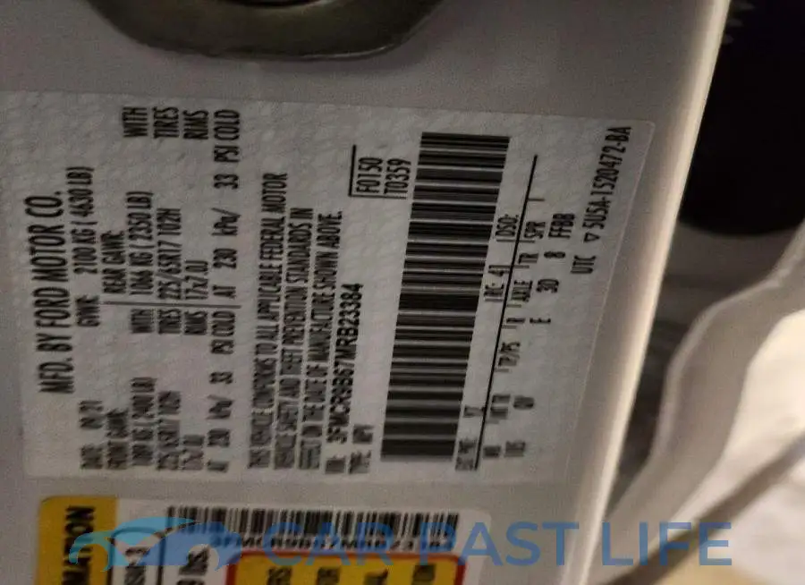 3FMCR9B67MRB23384# 12