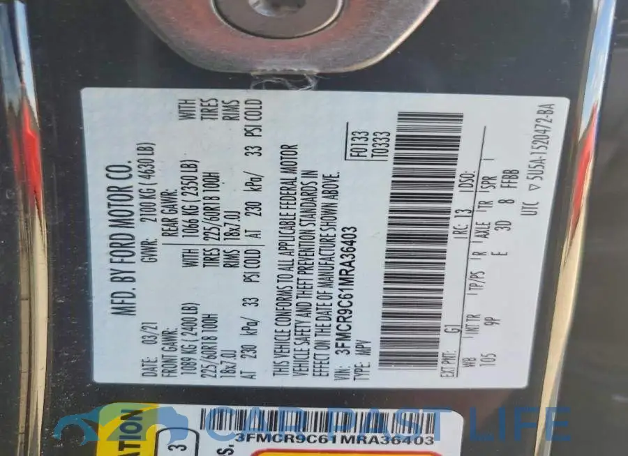 3FMCR9C61MRA36403# 13