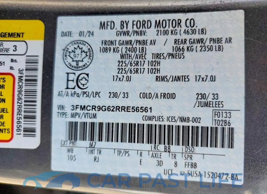 3FMCR9G62RRE56561# 13