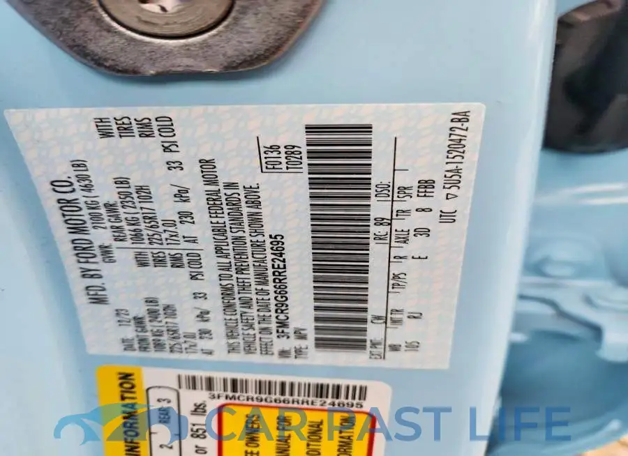 3FMCR9G66RRE24695# 14