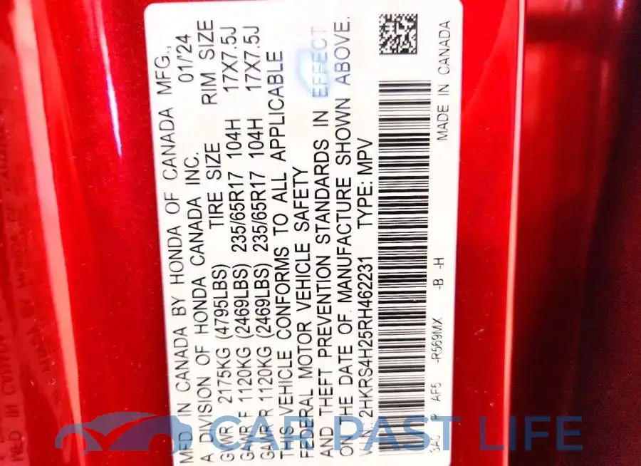 2HKRS4H25RH462231# 13