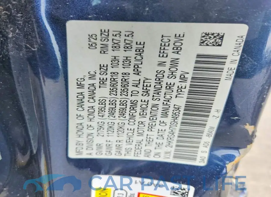 2HKRS4H70SH495347# 13