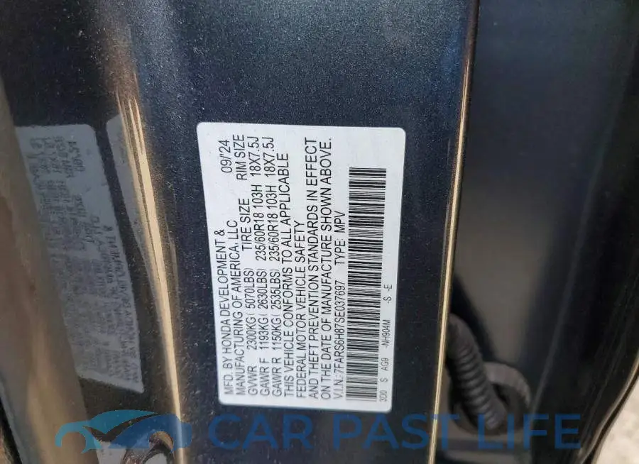7FARS6H87SE037697# 13