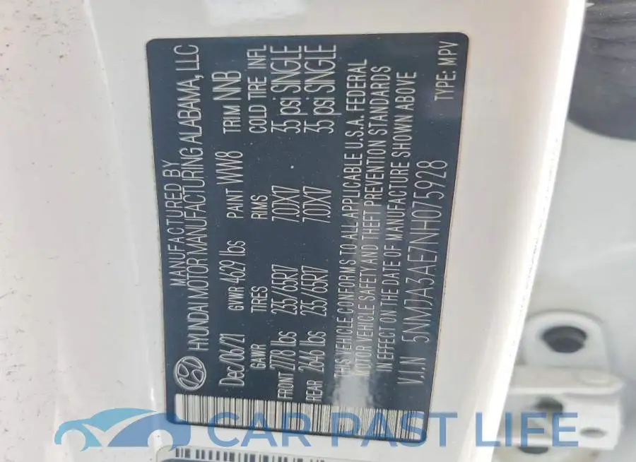 5NMJA3AE7NH075928# 14
