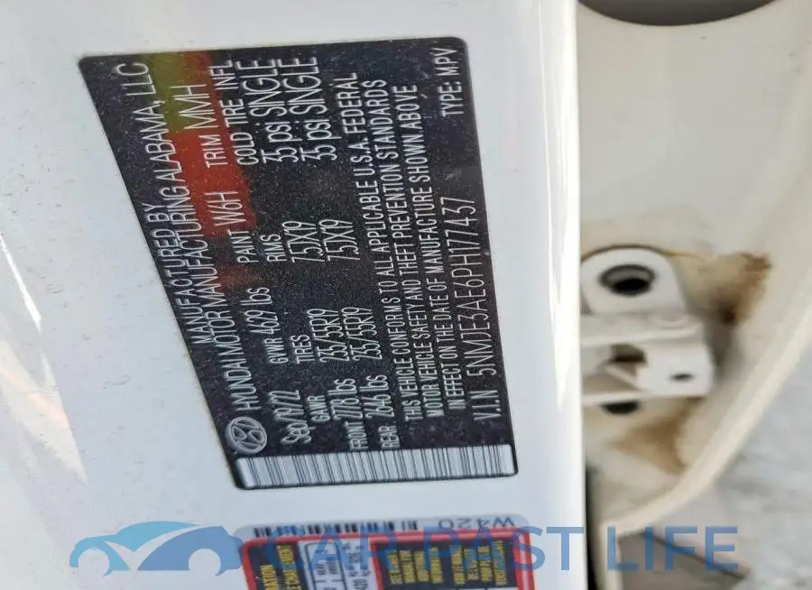5NMJE3AE6PH177437# 12