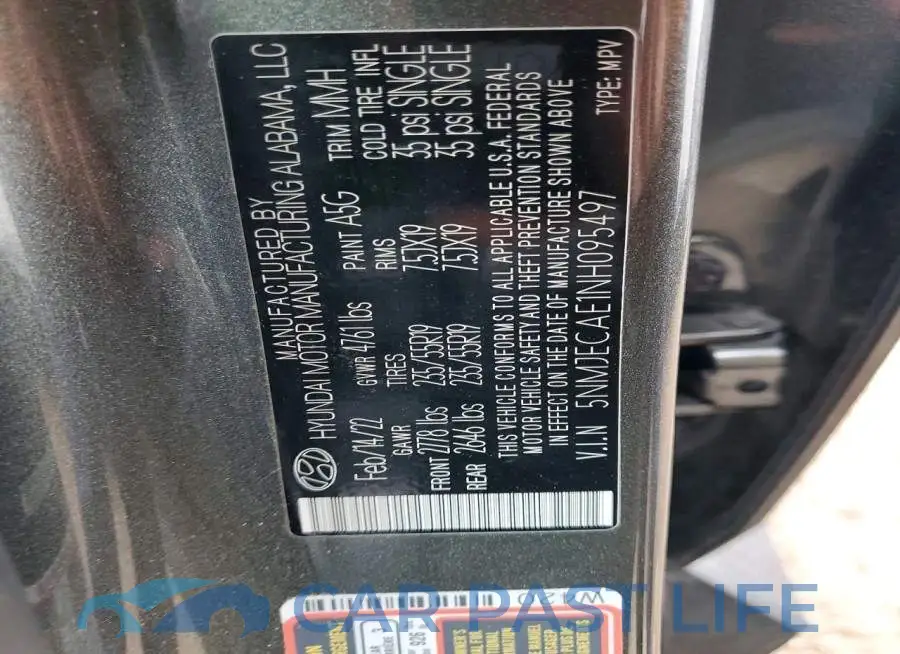 5NMJECAE1NH095497# 12