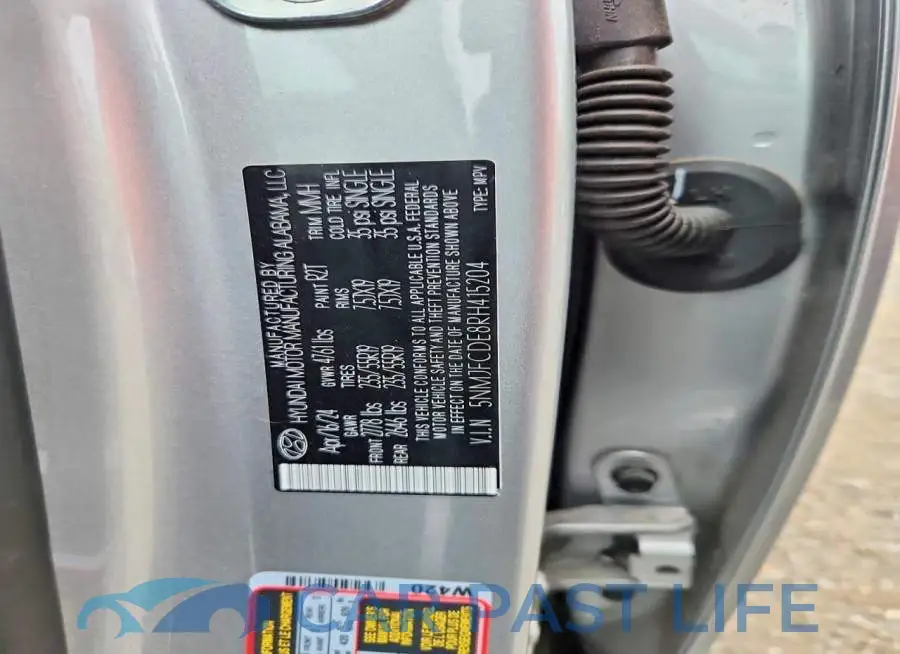 5NMJFCDE8RH415204# 13