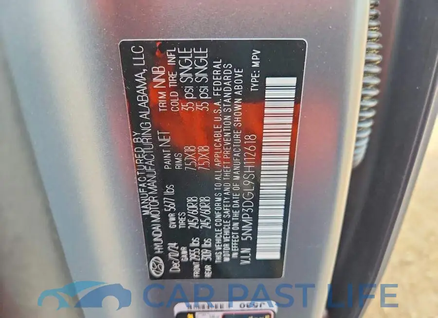 5NMP3DGL9SH112618# 13