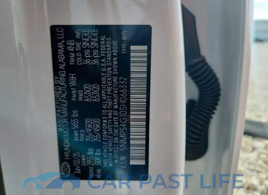 5NMP54G10SH066332# 13