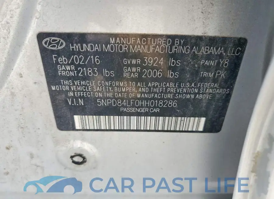 5NPD84LF0HH018286# 12