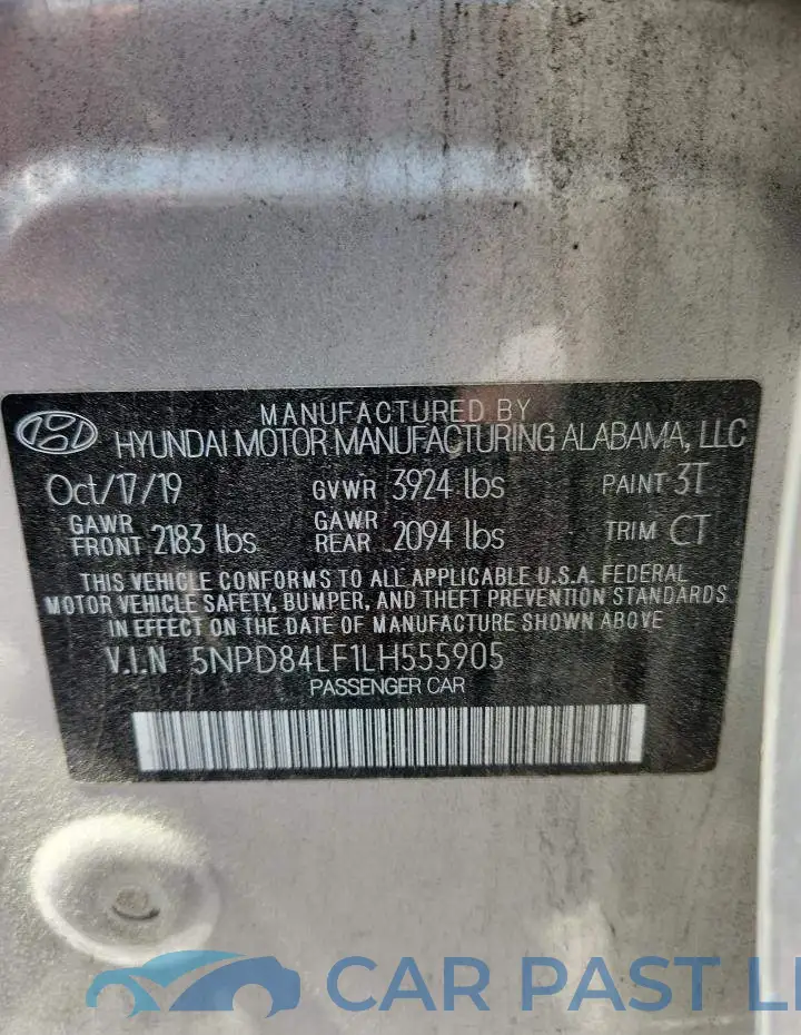 5NPD84LF1LH555905# 12