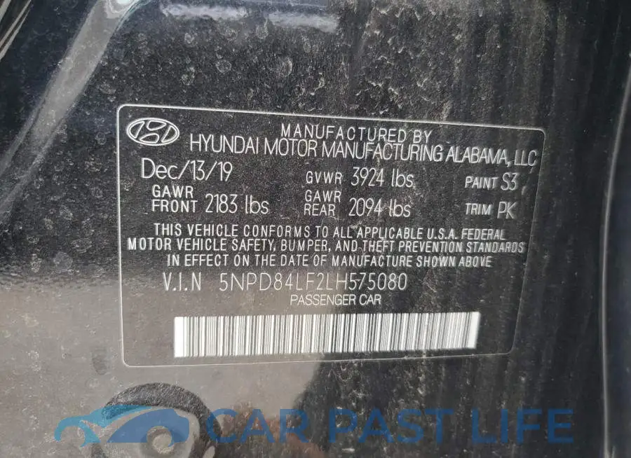 5NPD84LF2LH575080# 12