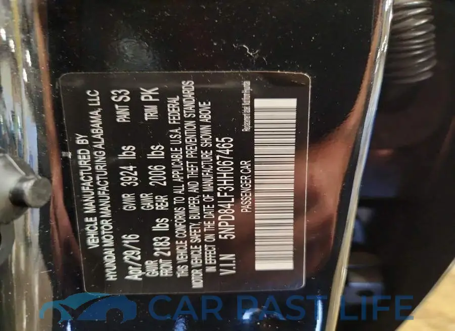 5NPD84LF3HH067465# 12