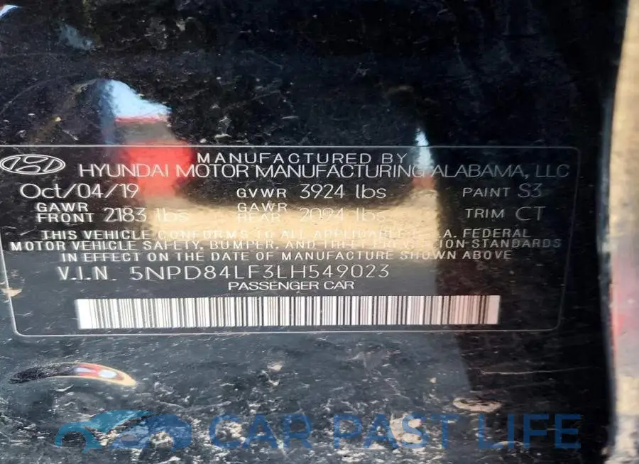 5NPD84LF3LH549023# 12