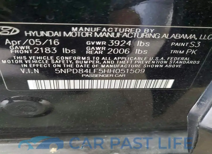 5NPD84LF5HH051509# 13