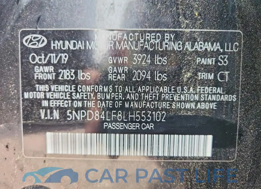 5NPD84LF8LH553102# 12