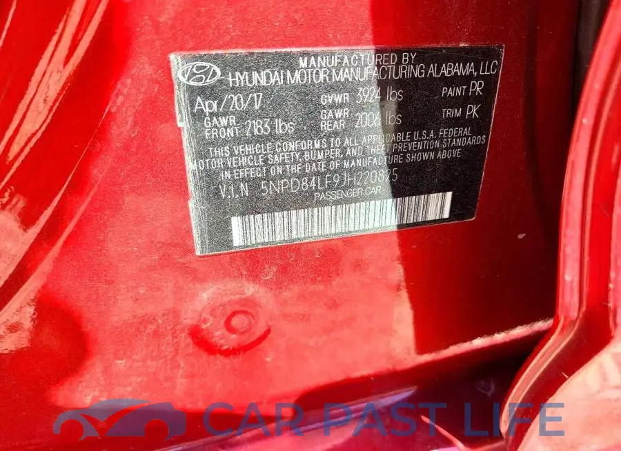 5NPD84LF9JH220825# 12