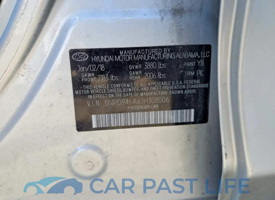 5NPD94LA6JH308006# 12
