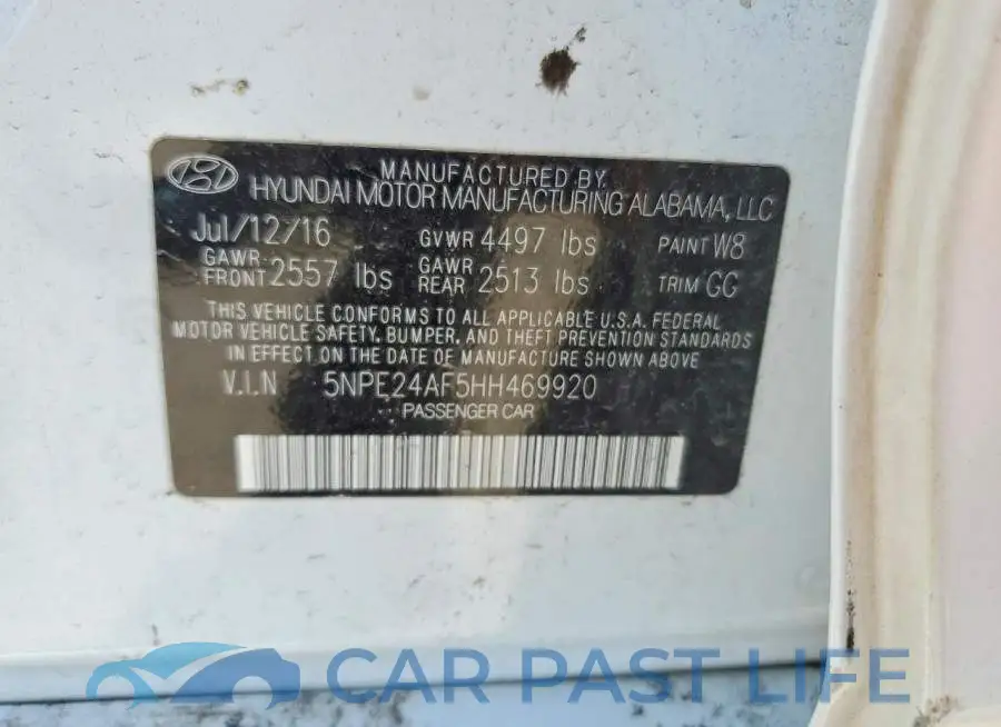 5NPE24AF5HH469920# 12