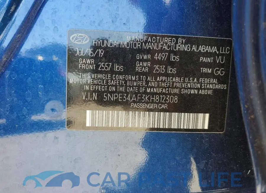 5NPE34AF3KH812308# 12