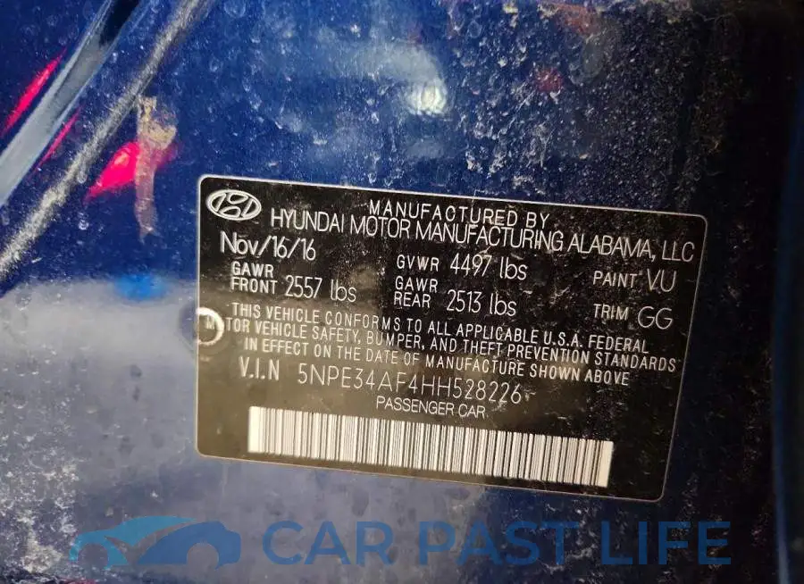 5NPE34AF4HH528226# 12