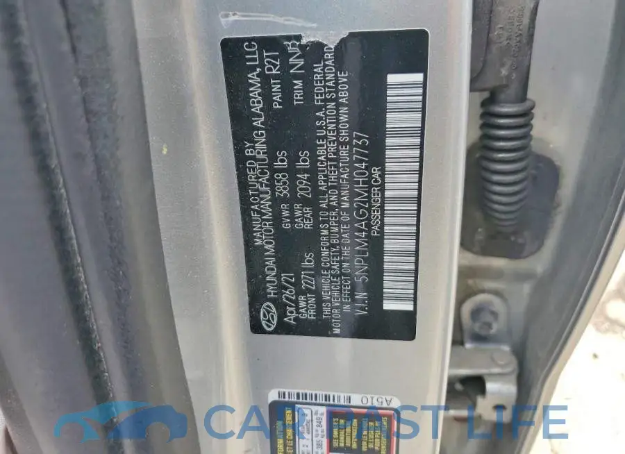 5NPLM4AG2MH047737# 12
