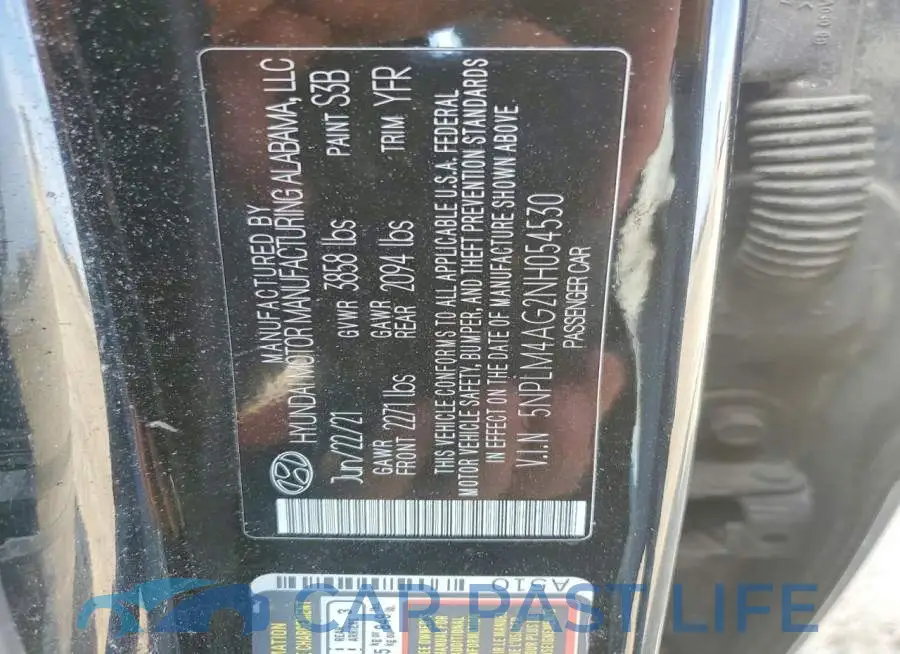 5NPLM4AG2NH054530# 12