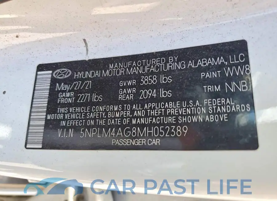 5NPLM4AG8MH052389# 12