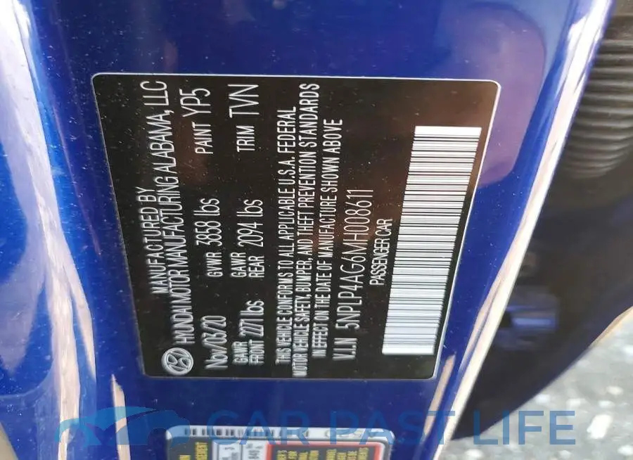 5NPLP4AG6MH008611# 12