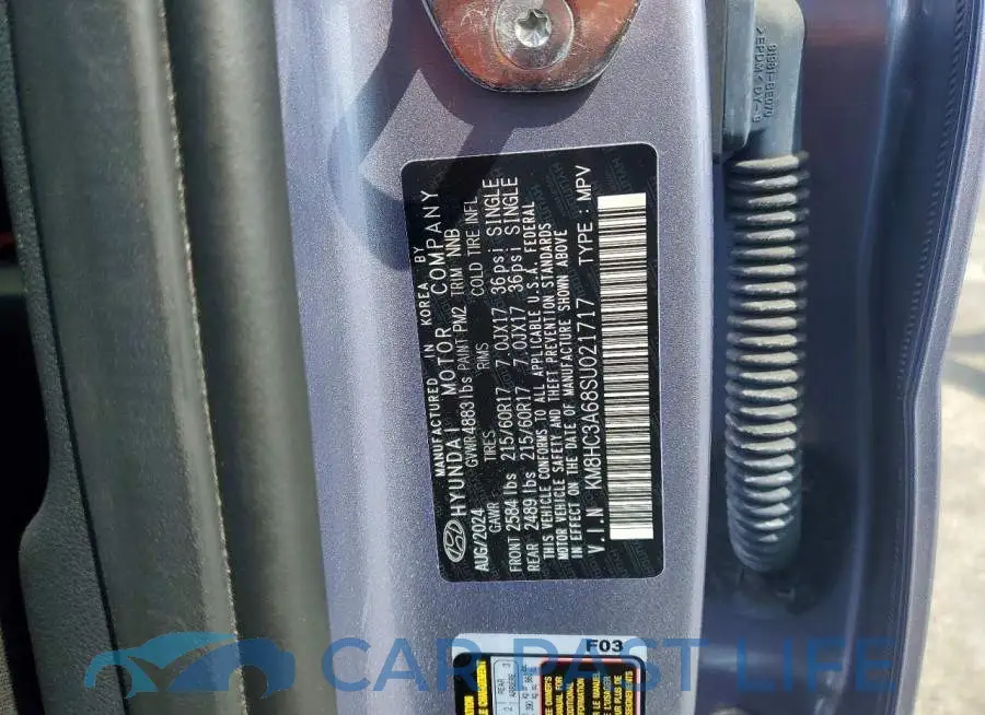 KM8HC3A68SU021717# 12