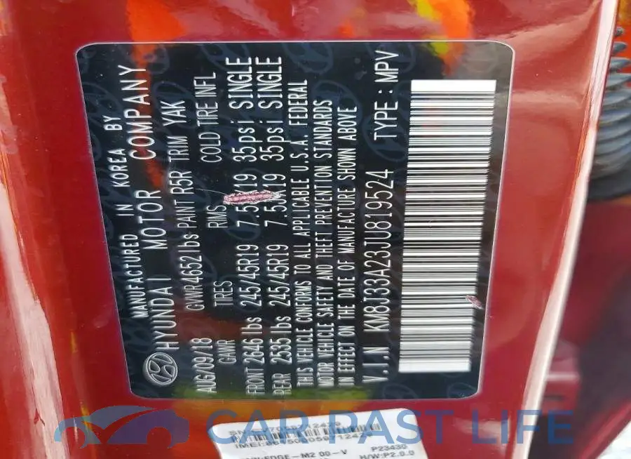 KM8J33A23JU819524# 13