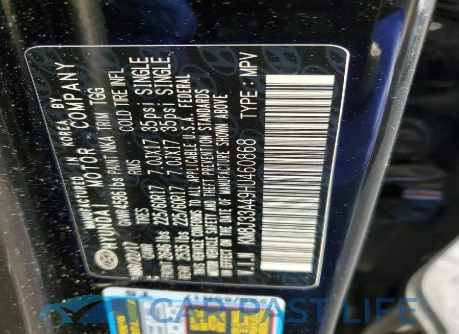 KM8J33A49HU460868# 13