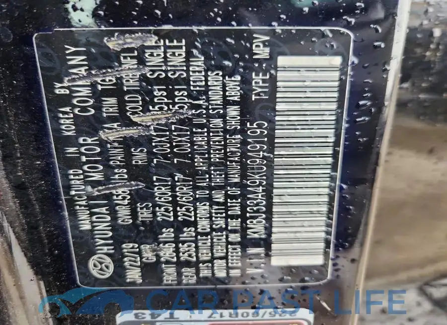 KM8J33A49KU949195# 13