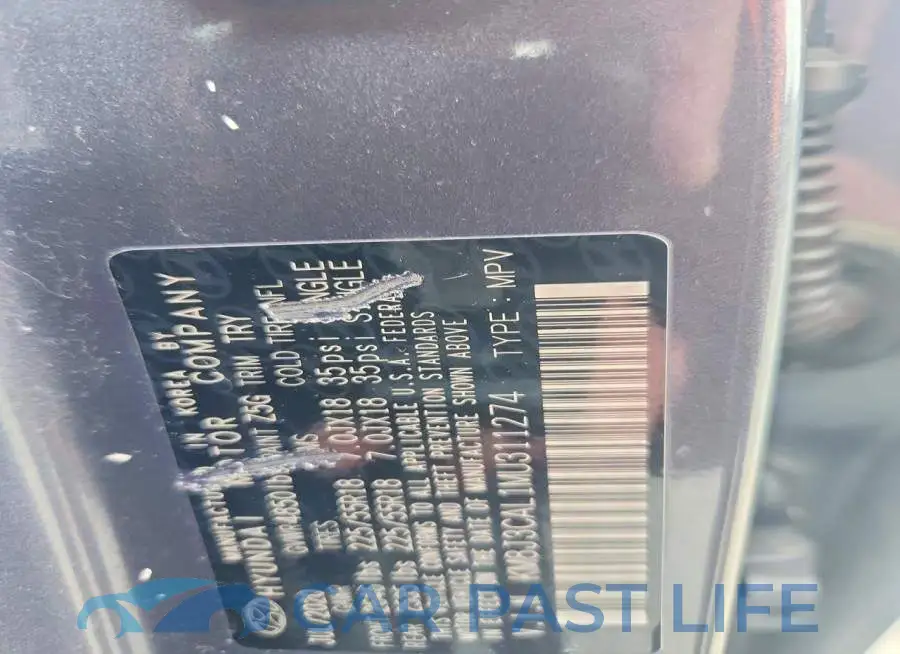KM8J3CAL1MU311274# 13