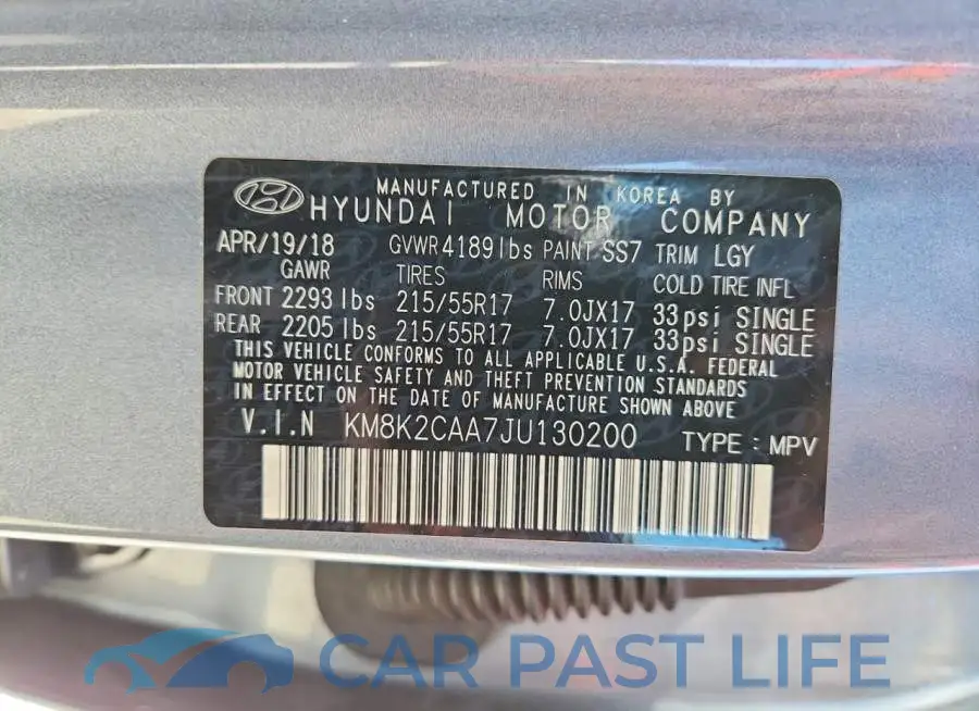 KM8K2CAA7JU130200# 14