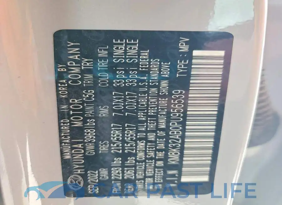 KM8K32AB0PU956539# 13
