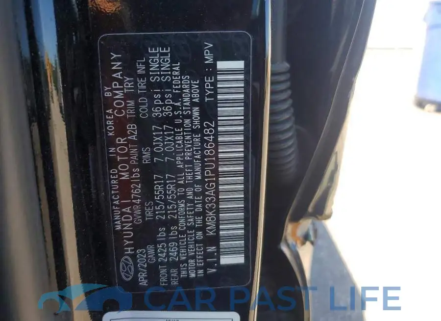 KM8K33AG1PU186482# 13