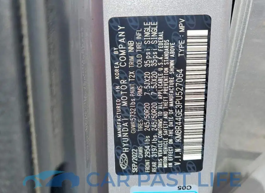 KM8R44GE3PU527064# 13