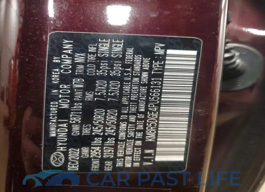 KM8R5DGE4PU566131# 13