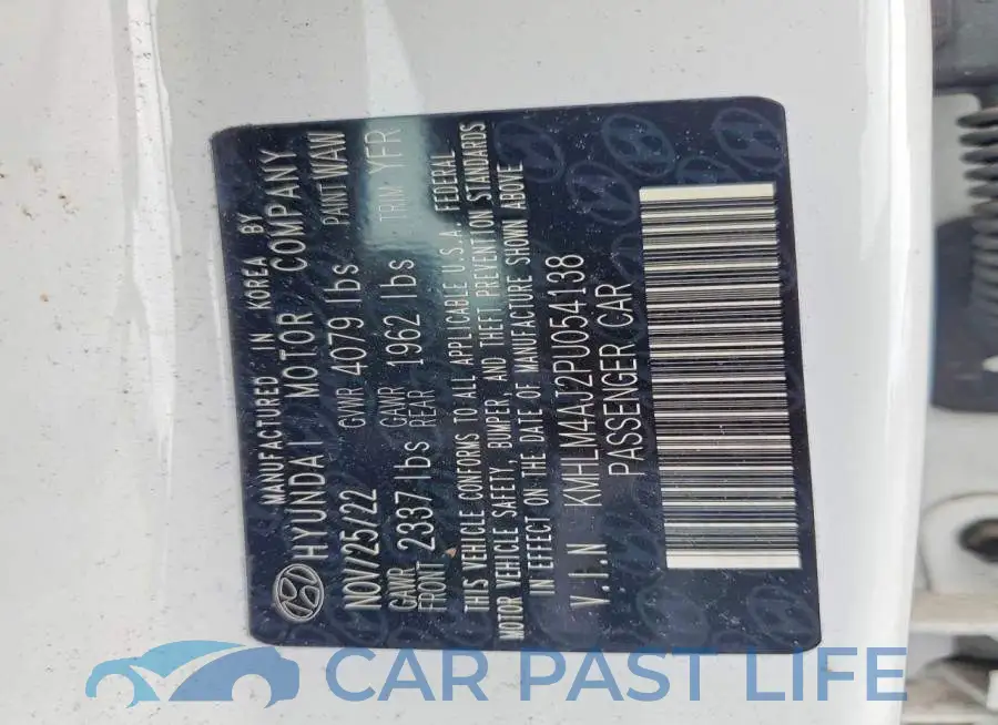 KMHLM4AJ2PU054138# 12