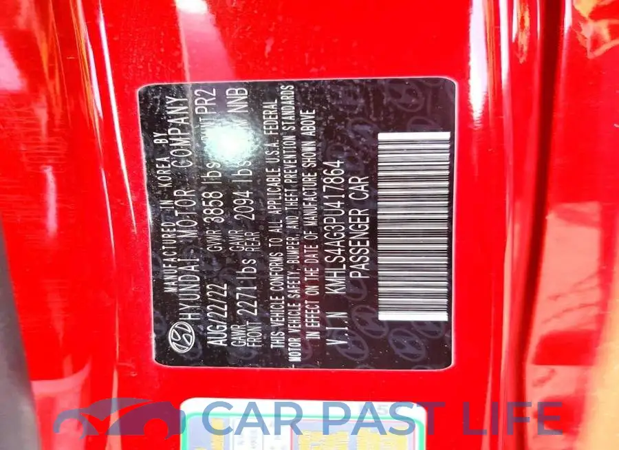 KMHLS4AG3PU417864# 12